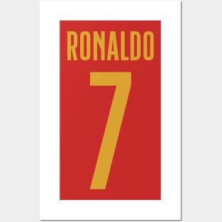 Christiano Ronaldo Portugal Jersey 2023 Posters and Art